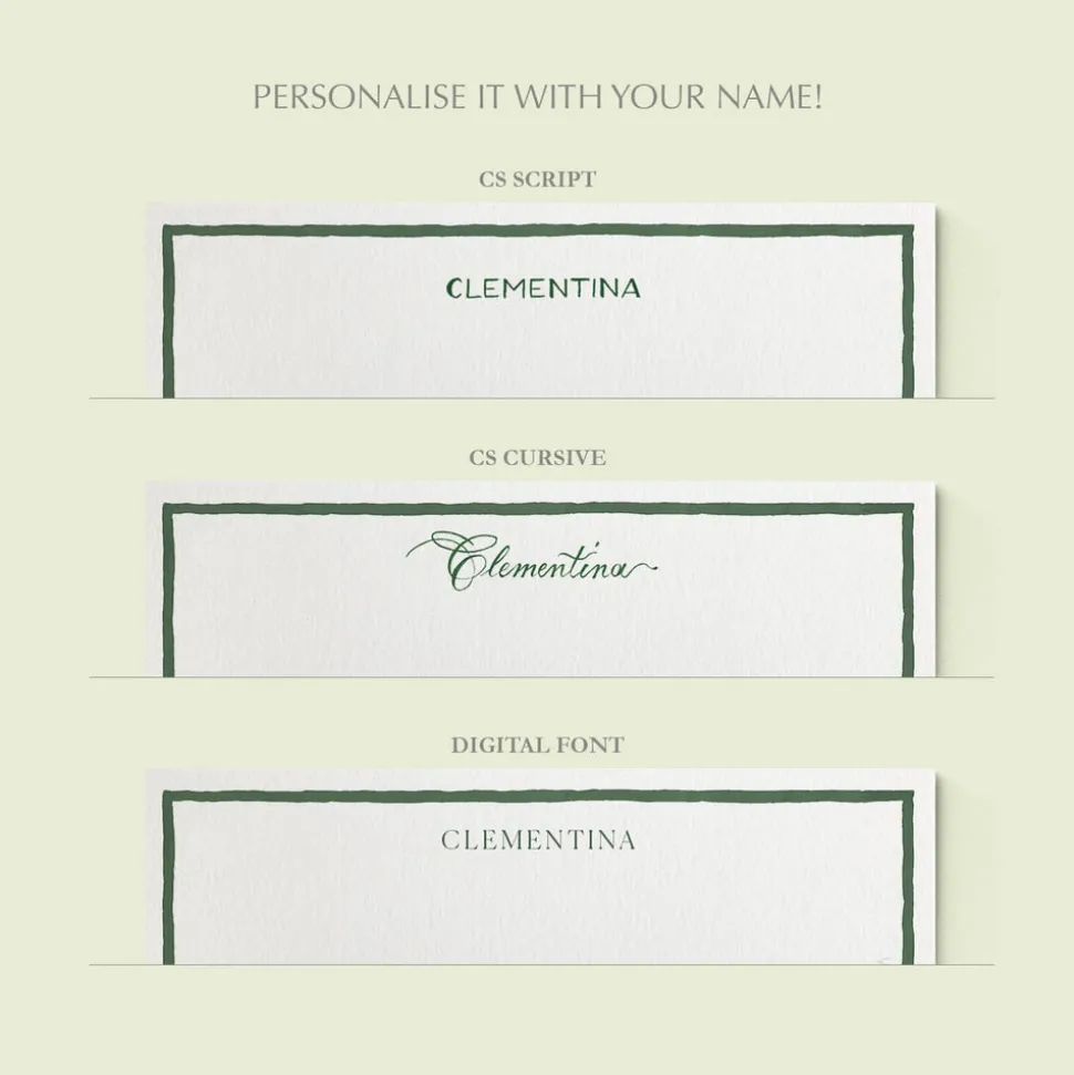 Leopard Stationery Cards, Personalized Set of 50