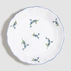 Les Bleuets Salad Plate, Bleu Égyptien et Vert