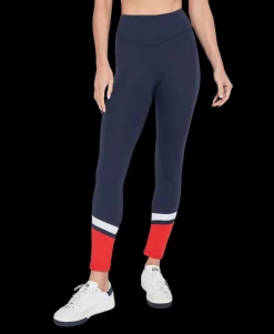 L'Etoile Sport Performance Legging in Navy & Red