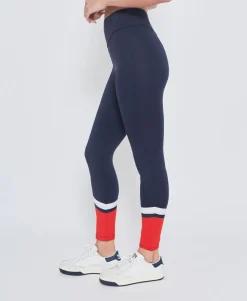 L'Etoile Sport Performance Legging in Navy & Red