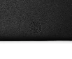 Letter Folder in Vintage Black Leather