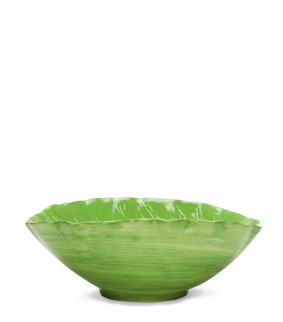 Lettuce Ware Serving Bowl in Green