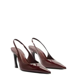 Lexi Sling Patent Pump in Vino