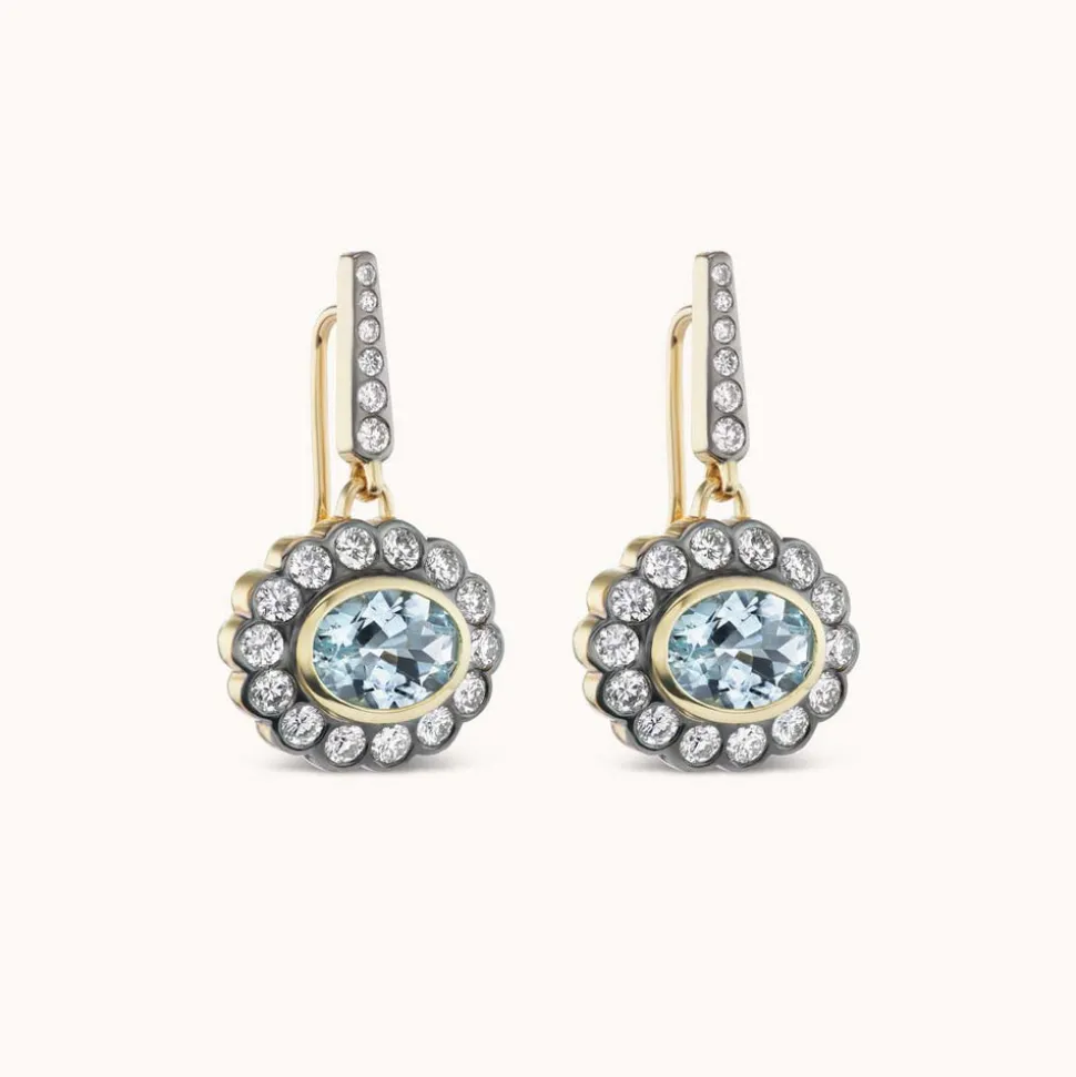 Lexie Earrings in Aquamarine