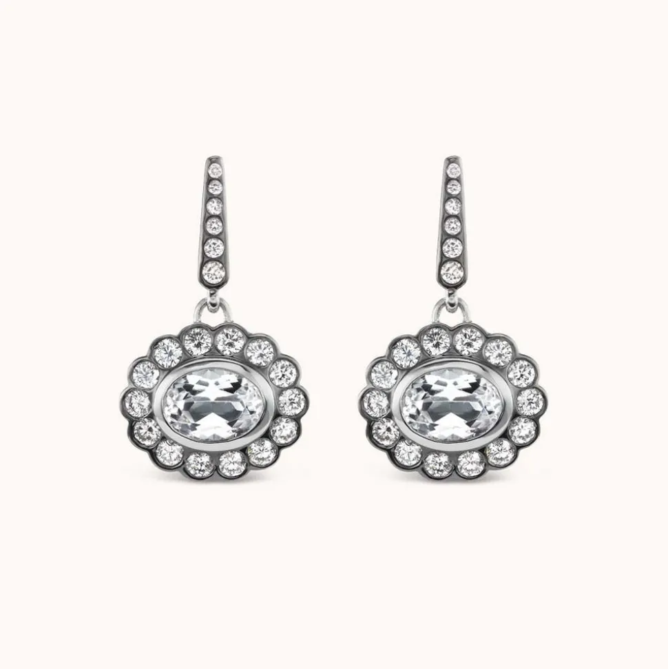 Lexie Earrings in White Topaz