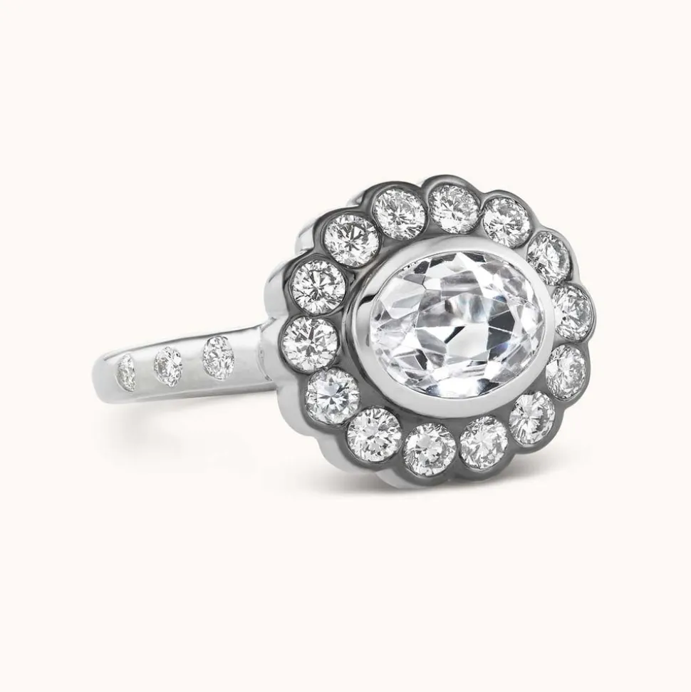 Lexie Ring in White Topaz