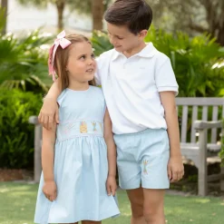 Liam Shorts with Back to School Embroidery