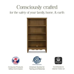 Liberty Assembled Bookcase in Natural Walnut