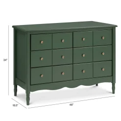 Liberty 6-Drawer Assembled Dresser in Forest Green