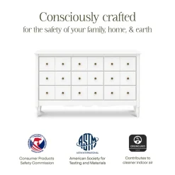 Liberty 9-Drawer Assembled Dresser in Warm White