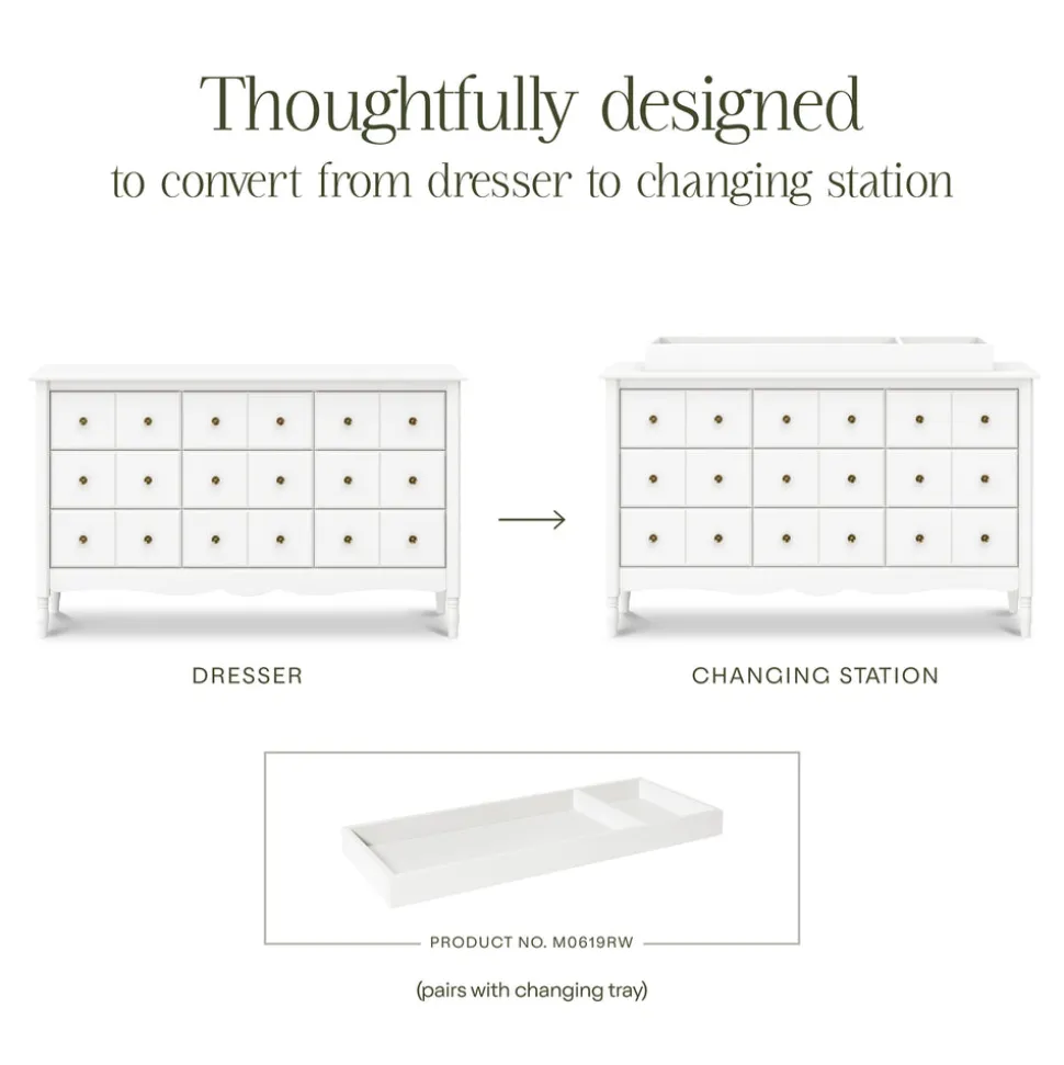 Liberty 9-Drawer Assembled Dresser in Warm White