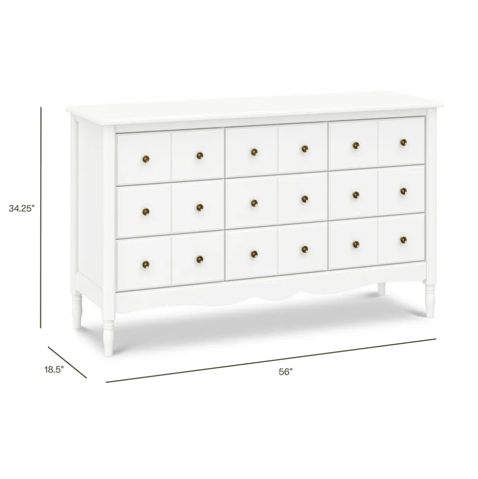 Liberty 9-Drawer Assembled Dresser in Warm White