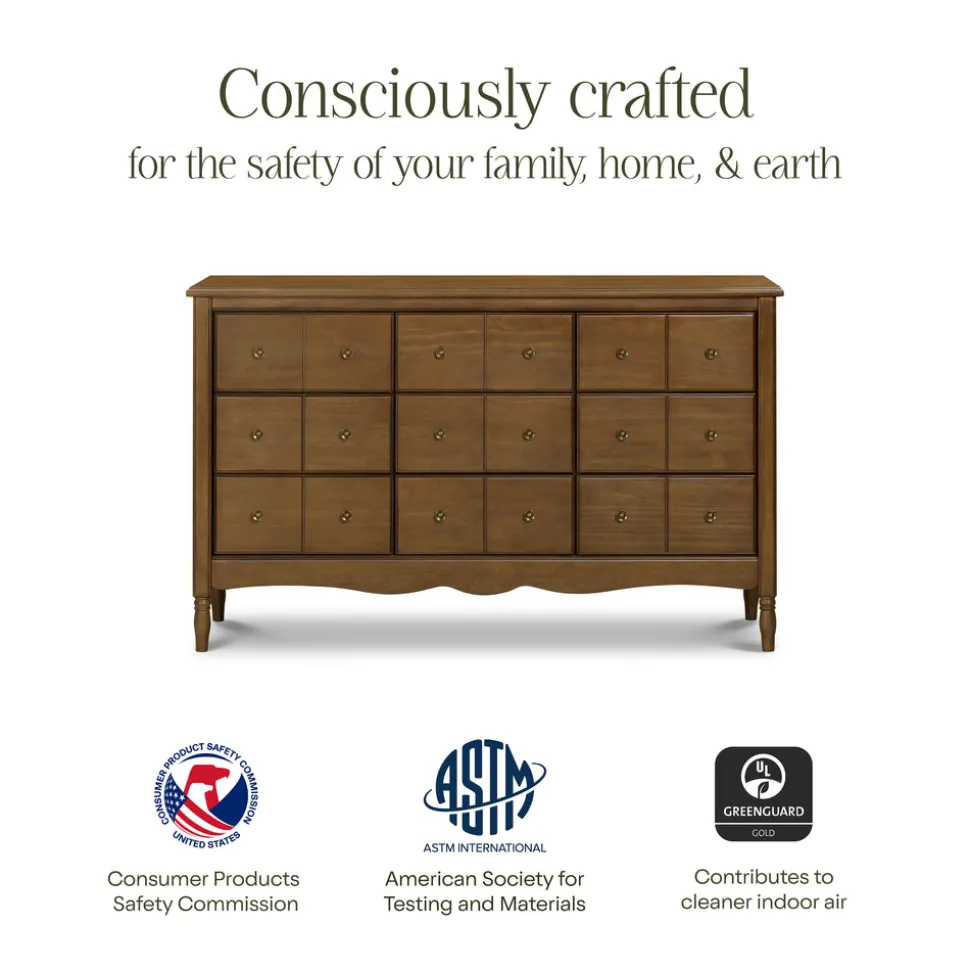 Liberty 9-Drawer Assembled Dresser in Natural Walnut