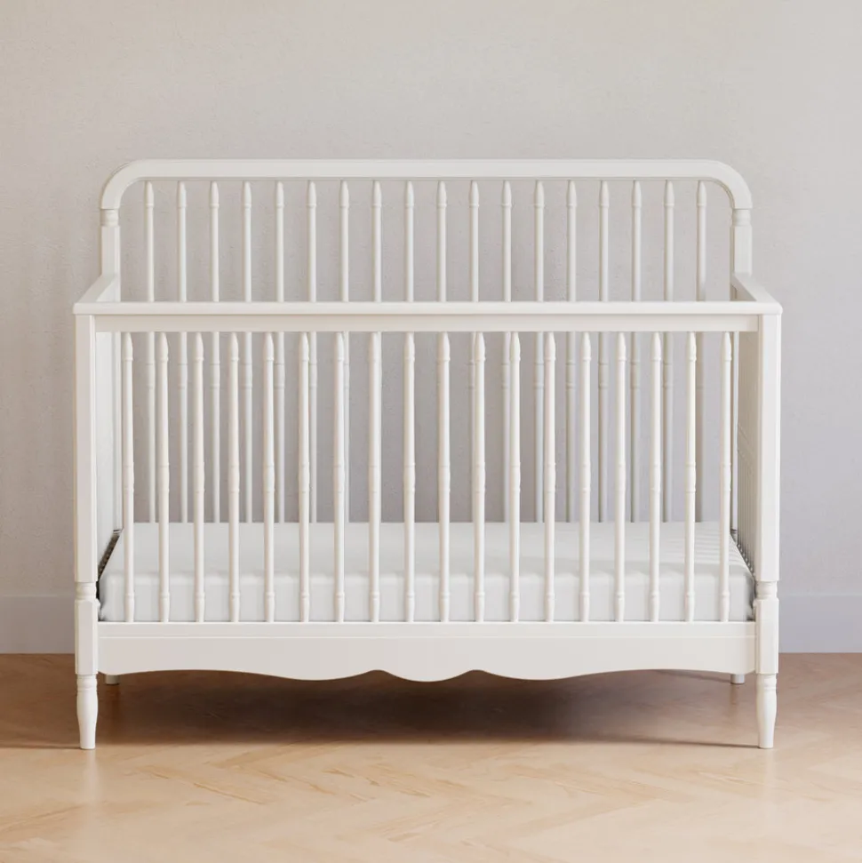 Liberty 4-in-1 Convertible Spindle Crib in Warm White