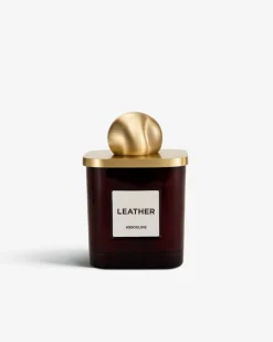 Library Candle in Leather