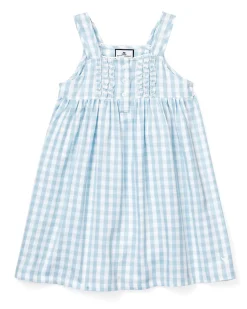 Light Blue Gingham Charlotte Nightgown