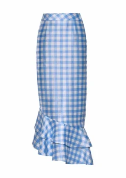 Lily Gingham Ruffle Skirt