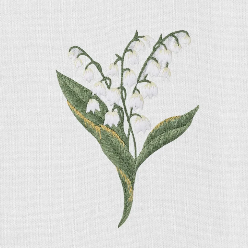 Lily of the Valley Botanical Hand Towel