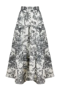 Lily Top And Skirt Set Black Toile