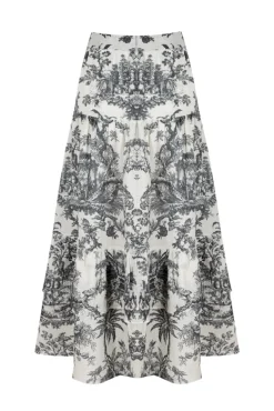 Lily Top And Skirt Set Black Toile
