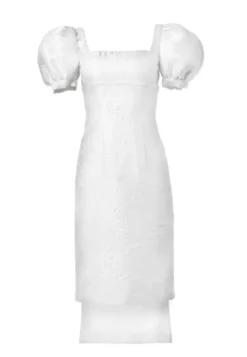 Limited Edition: Baby Doll Puffy Sleeve Short Panel Back Dress with Bows