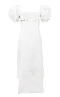 Limited Edition: Baby Doll Puffy Sleeve Short Panel Back Dress with Bows