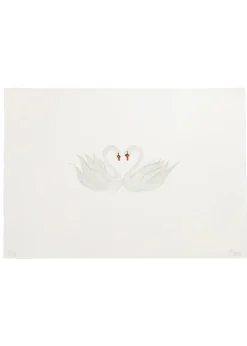 Limited Edition Pair of Swans Print
