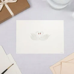 Limited Edition Pair of Swans Print