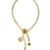 Limoncello Cascade Necklace in Green & Yellow