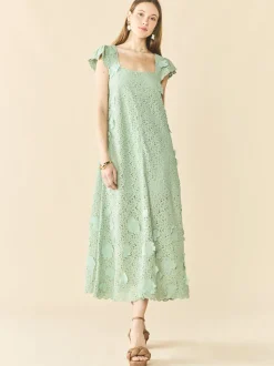Lindsay Dress in Minty Green