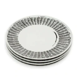 Line Drawing Dinner Plates, Set of 4