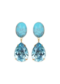 Linette Earrings in Turquoise
