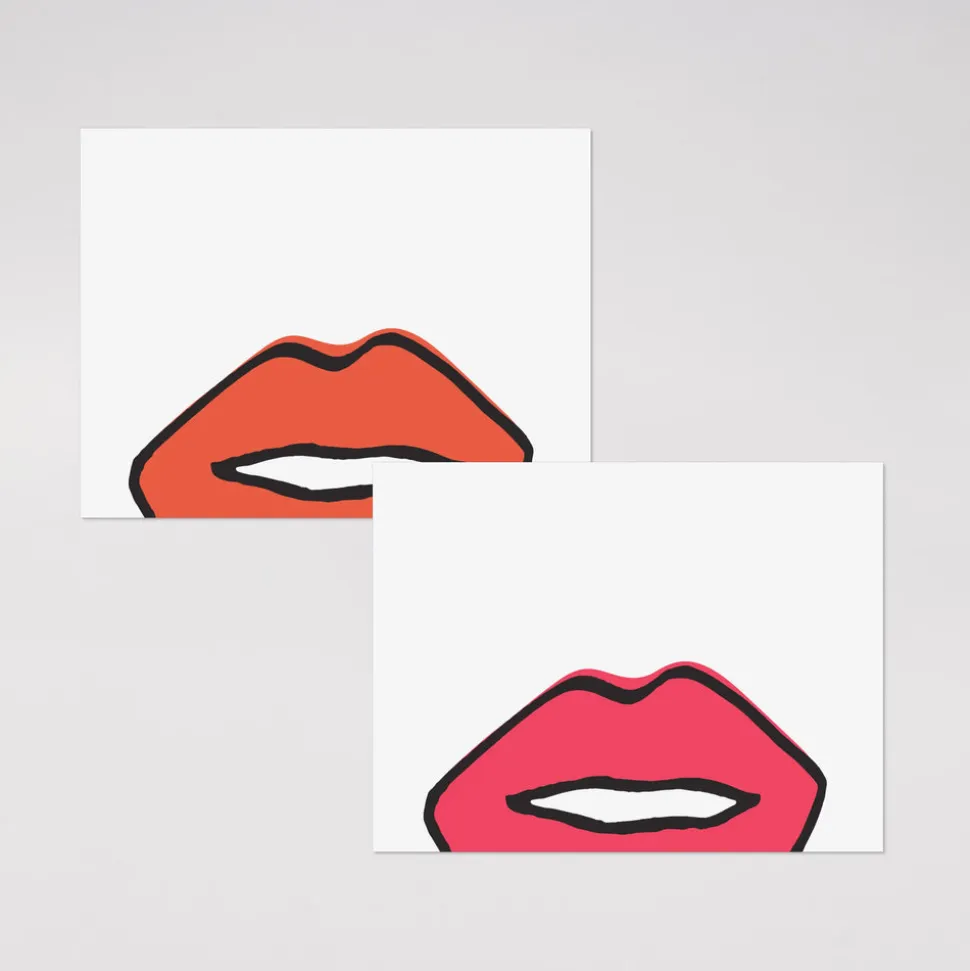 Lip Service Place Cards, Set of 24