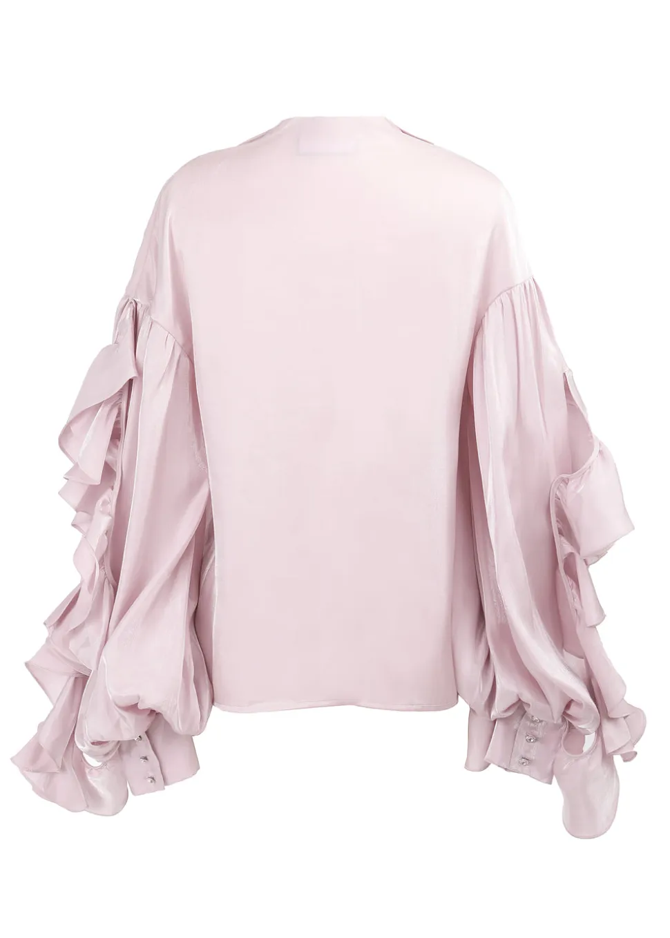 Liquid Ruffle Rose Tunic Blouse