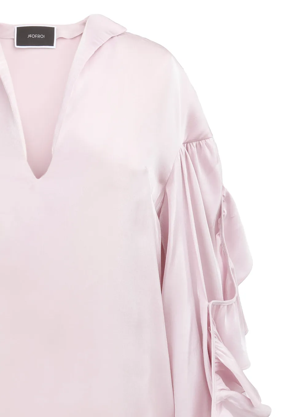 Liquid Ruffle Rose Tunic Blouse