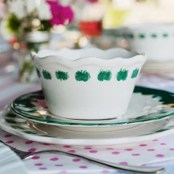 Lisbon Green Stitch Cereal Bowl