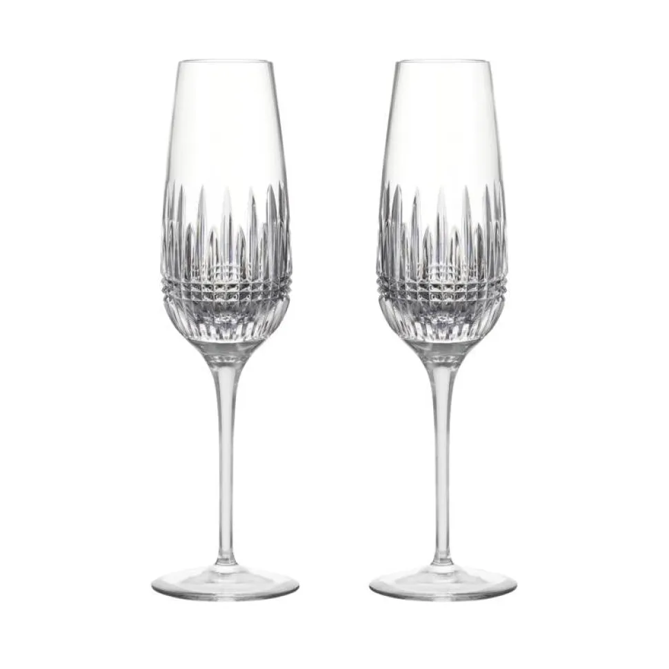Lismore Diamond Essence Flute 10.5oz, Set of 2