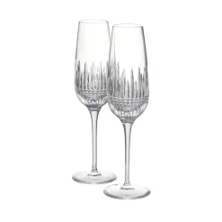 Lismore Diamond Essence Flute 10.5oz, Set of 2
