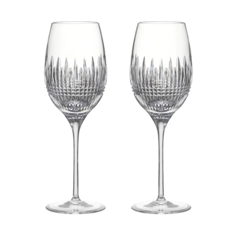Lismore Diamond Essence White Wine Medium 15.5oz, Set of 2