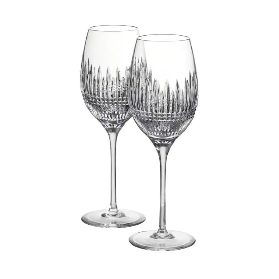 Lismore Diamond Essence White Wine Medium 15.5oz, Set of 2