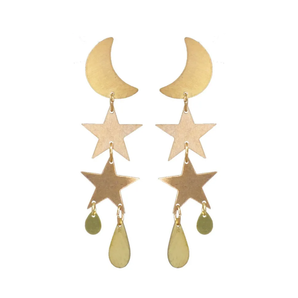 Little Gold Twilight Earrings
