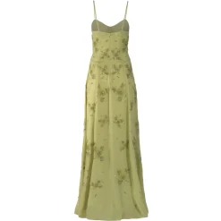 Liv Gown in Tarragon with Wildflower Clusters