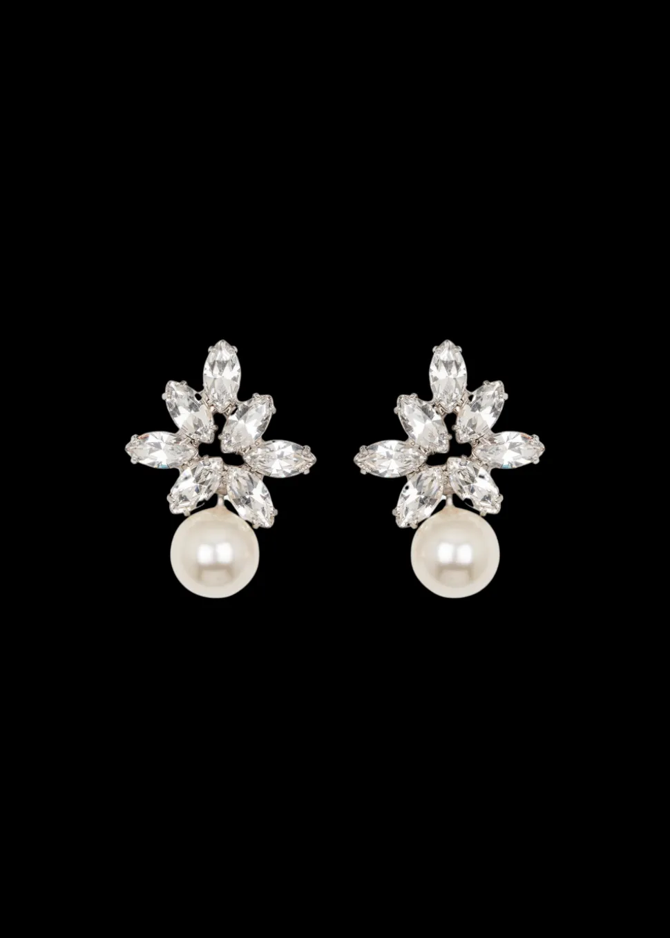 Liza Earrings in Crystal