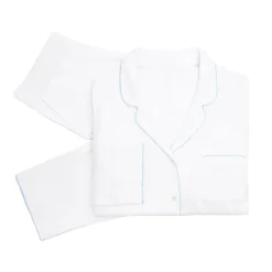 Liza Pointelle Cotton Long Pajamas