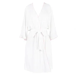 Liza Pointelle Cotton Robe