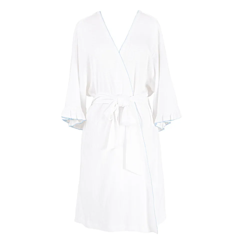 Liza Pointelle Cotton Robe
