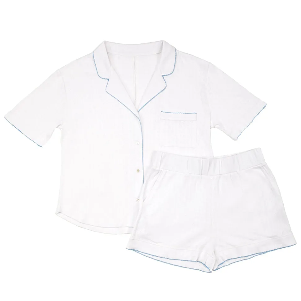 Liza Pointelle Cotton Short Pajamas