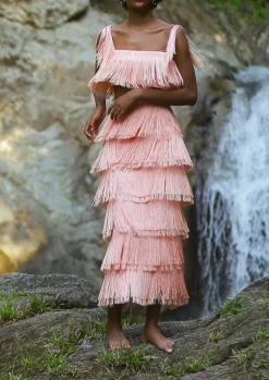 Lluvia Top In Hot Peach