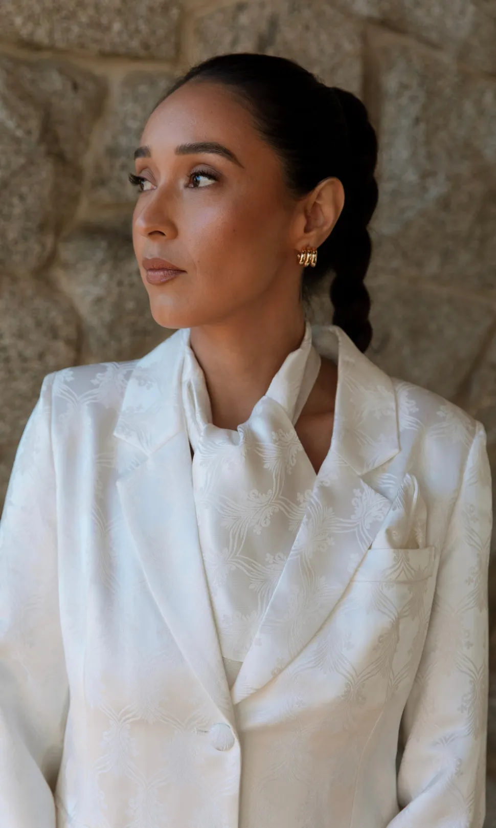 Loewe Brocade Ivory Bridal Suit