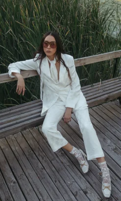 Loewe Brocade Ivory Bridal Suit